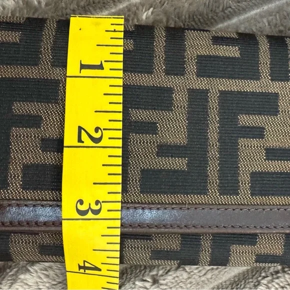 Fendi Jacquard & Leather Wallet - Picture 14 of 15
